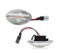DZSDKHLFJ Rearview Mirror Turn Signal Light For MINI For Cooper For R50 R52 For R53 2002 2003 2004 2005 2006 2pcs LED Front Side Marker Turn Signal Indicator Lights(Clear)