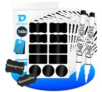 DZSEE Chalkboard Labels, 143+2, Labels for Jars, Blackboard Labels, Stickers for Labelling, Kitchen Labels for Glass Bottles, Jam Jars to Decorate Your Pantry Storage Office
