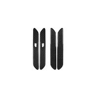 DZSFDGDDFGD Left Hand Side Door Handle 4PCS Car Exterior Door Handles Cover Sticker Carbon Fiber Style Decoration Accessories Parts for Kia EV6