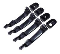 DZSFDGDDFGD Left Hand Side Door Handle for Kia for Sportage 2005 2006 2007 2008 2009 2010 82651-1F000 82661-1F000 Car Exterior Door Handle Cover Black 1 Set