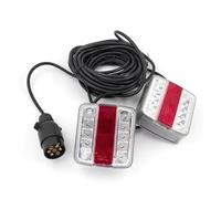 DZSFDGDDFGD Rear Tail Stop 1 Set 12V 7.5m+2. Cable Pin Rear Towing Trailer Tail Light Universal Waterproof Brake Stop License Number Plate Lamp Light Indicator