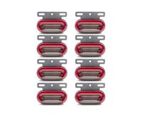 DZSFDGDDFGD Rear Tail Stop 4pcs/8pcs 12V 24V LED Car Truck Side Marker Lights External Signal Indicator Lamp Warning Tail Light 3 Modes Trailer Lorry Light Indicator(8x red)