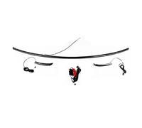 DZSFSTRHRRT Car Taillights For A6 A6L 2019 2020 2021 Dynamic Through Flow Tail Light LED Streamer Tail Lamp Brake Light Turn Signal Light Lamp Lens(Dark Black)
