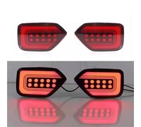 DZSFSTRHRRT Car Taillights For Subaru XV 2018-2021 2022 2023 3-in-1 Functions 12V LED Rear Bumper Light Brake Light Dynamic Turn Signal Reflector Lamp Lens(Red)
