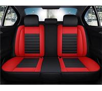 DZSFSTRHRRT Car Van Seat Covers For Dodge For Journey For Nitro For Ram 1500 For Caliber Car Seat Cover Universal Leather Interior Accessories(Rear Seats-Black Red)