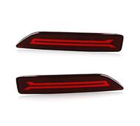 DZSFSTRHRRT High Mount Brake Light 2PCS LED Rear Bumper Braking Tail Light For BRV 2015-2016 For City 2012-2014 For Mobilio 2016-2017 For CRV 2007-2009 Red Lens Reflector(2 Functions)