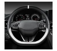 DZSFSTRHRRT Steering Wheel Cover Car Steering Wheel Cover PU Leather Auto Accessories Interior For Hyundai For Ioniq 5 2016 2017 2018 2019 2020 2021 2022 Wheel Protective Cover(WHITE)