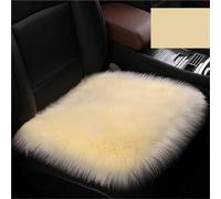DZSHONGXINSM Car Seat Protector Artificial Plush Car Seat Cushion Winter Auto Cloak Universal Warm Cover For Kia For Lada For Vesta Car Seat Cushion Cover(1 FRONT BEIGE)