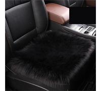 DZSHONGXINSM Car Seat Protector Artificial Plush Car Seat Cushion Winter Auto Cloak Universal Warm Cover For Kia For Lada For Vesta Car Seat Cushion Cover(1 FRONT BLACK)
