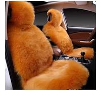 DZSHONGXINSM Car Seat Protector One Piece- Plush Car Seat Cover Purpose Long Wool Fur Front Protective Cushion Parts Protector Car Seat Cushion Cover(Golden camel-1PC)