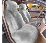 DZSHONGXINSM Car Seat Protector One Piece- Plush Car Seat Cover Purpose Long Wool Fur Front Protective Cushion Parts Protector Car Seat Cushion Cover(Light grey-1PC)