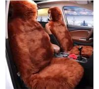 DZSHONGXINSM Car Seat Protector One Piece- Plush Car Seat Cover Purpose Long Wool Fur Front Protective Cushion Parts Protector Car Seat Cushion Cover(Brown-1PC)