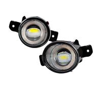 DZSHONGXINSM Fog Lights 2 X Angel Eye Fog Light Assembly For Nissan For X-Trail For Rogue T32 2014 2015 2016 Car LED Lens Fog Daytime Running Lamp DRL H11 12V(White and White)