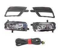 DZSHONGXINSM Fog Lights Car-Styling Fog Lamp Light Grille Cover Wire Harness Assembly For VW For Caddy 2016 2017 2018 2019(1 Set Carbon Pattern)