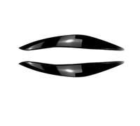 DZSHONGXINSM Front Bumper Lip 2011-2014 For BMW For 5 Series F10 F11 Headlights Eyebrows Eyelids Car Styling Front Headlamp Eyebrow Lamp Trim Cover Eye Lid Front Bumper Lip Spoiler(Carbon Look)