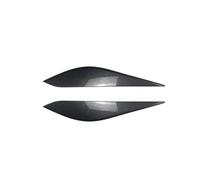 DZSHONGXINSM Front Bumper Lip 2Pcs Headlight Eyelids Head Light Lamp Eyebrow Cover Trim Headlight Eyebrow For Fiesta MK8 2017-2020 Car Accessories Front Bumper Lip Spoiler(Carbon Look)