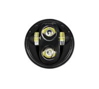 DZSHONGXINSM Motorcycle Headlights Motorcycle Headlights Led 5.75 Inch Black Halo Angel Eyes For Sportster 1200 883 For Street 500 750 5-3/4" Projector Motorcycle Spotlights(40W Black A)