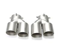 DZSHONGXINSM Tail Throat Car Exhaust Pipe Carbon Fiber Quad Exhaust Tip For BMW G20 G21 For M340i 2019 2020 2021 Muffler Tip Tailpipe Exhaust System Car End Pipes(Matte SS)