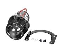 DZSJFGAIS Car Rear Stop Light 2Pcs Metal Fog Light Projector Lens 2.5 Inch Bi-Xenon HID Headlight Retrofit High Low Beam H8 H9 H11 LED Bulbs Foglamps(1pc B Style Lens)
