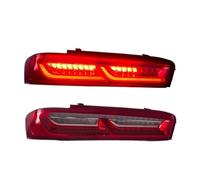 DZSJFGAIS Car Tail Lamp For Chevy For Camaro Coupe 2016 2017 2018 Car Tail Light Rear Lamps Assembly Sequential Turn Signal(Red)