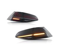DZSJFGAIS Car Tail Lamp For Vw For Golf 7 Mk7 For .5 2013 2014-2020 Pair Car Tail Light Assembly Led Brake Flowing Water Flicker(Smoked 2PCs)