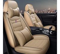 DZSJFGAIS Waterproof Seat Covers 1set 5 Seat Car Covers For Jeep For Cherokee For Compass For Renegade For Grand Wk For Wrangler For Sahara For Patriot Tj For Commander(Beige 5 Seat,Deluxe)