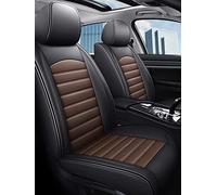 DZSJFGAIS Waterproof Seat Covers Car Seat Cover For Vw For Golf 5 6 7 For Passat B5 B7 B8 For Tiguan For Polo For Tourag Front 2 Universal Auto Leather Interior(Black COFFEE)