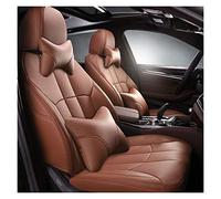 DZSJFGAIS Waterproof Seat Covers Custom Leather Car Seat Covers For Vw For T-cross For C-trek Cc For Santana For Jetta For Bora Auto Cushion(Brown,Luxury)