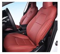 DZSJFGAIS Waterproof Seat Covers For Tesla For Model 3 Y 2018 2019 2020 2021 2022 Customization Service Interior Auto Full Set Car Seat Covers(Red,3)