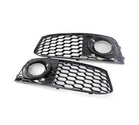 DZSJHGFDD Front Net Sport Style Front Bumper Grill Car Styling Honeycomb Fog Light Grill Mesh for A4 B8 2008 2009 2010 2011 2012 Centre Grid(Black)