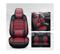 DZSJUNCHENSM Car Seat Cover 1 Set 5 Seats Universal Style Car Seat Cover Protector For Chrysler 300C PT For Cruiser For Grand For Voyager Accessories Interior Seat Protector(Black Red LUXUry)