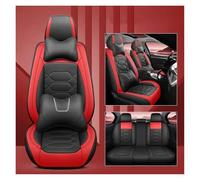 DZSJUNCHENSM Car Seat Cover 1 Set 5D Car Seat Covers For Mitsubishi For Outlander For ASX For Eclipse For Cross For Lancer Interior Accessories Seat Protector(Black red LUXUry)