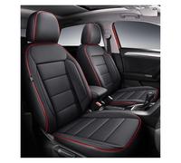 DZSJUNCHENSM Car Seat Cover Car Seat Covers For VW For T-ROC 2018-2021 Leather Auto Luxury Full Set Interior Parts Automotive Products Accessories Seat Protector(Black Red 4pcs)