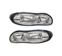 DZSJUNCHENSM Headlight Cover A Pair For Chevy For Camaro 1998-2002 Front Bumper Head Light Head Lamp Headlamp Headlight Front Turn Signal Light Car Headlight(White 1 Pair)