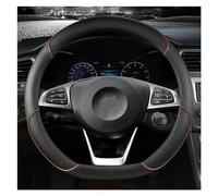DZSLLOOI Car Steering Wheel Cover O Shape D Shape Car Steering Wheel Cover 38CM For Mercedes For Benz A C CLA E GLA GLC GLE S B CLS Class For AMG Steering Hood(COFFEE D SHAPE)