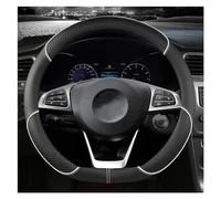 DZSLLOOI Car Steering Wheel Cover O Shape D Shape Car Steering Wheel Cover 38CM For Mercedes For Benz A C CLA E GLA GLC GLE S B CLS Class For AMG Steering Hood(WHITE D SHAPE)
