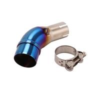 DZSLLOOI Motorbike Exhaust Pipe For Kawasaki For Z250SL 2008-2017 Motorcycle Exhaust Link Pipe Connect 51mm Muffler Escape Moto Adapter Silencer Eliminator(Blue)
