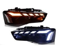 DZSMACHENGSM Car Front Headlight Car Front Lights For A5 2012-2016 A5L S5 LED Headlight Assembly Upgrade RS5 Styling Dynamic Signal LHD RHD Transparent Lampshade Shell