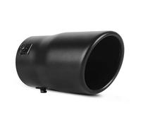 DZSMACHENGSM Exhaust Tailpipe 51-63mm Car Auto Vehicle Chrome Exhaust Pipe Tip Muffler Steel Stainless Trim Tail Tube Car Rear Tail Throat Liner Tail Pipe(Black)