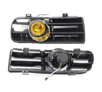 DZSMACHENGSM LED Front Fog Lights Front Bumper Grill Yellow Fog Light for Golf Mk4 1998-2004 with LED Lamp Day Running (black) LED Work Light