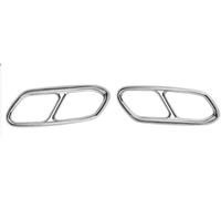 DZSNBMSHD Car Exhaust Pipe For Volvo For XC90 S90 For XC60 2014-2019 Car Rear Dual Exhaust Muffler End Pipe Stickers Cover Trims Stainless Steel 2PCS Exhaust Tail Muffler Tip Pipe(2014-2017)