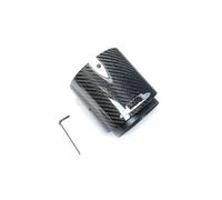 DZSNBMSHD Car Exhaust Tail Pipe 1 PCS 3K Carbon Exhaust Muffler Tips For MINI For Cooper For S R55 R56 R57 R58 R59 R60 R61 F54 F56 F57 F60 Car tailpipe(85-105MM Black)