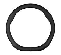 DZSNBMSHD Car Steering Wheel Cover For Skoda For Kamiq For Superb For Rapid Car Suede Steering Wheel Cover Carbon Fiber Leather Non-Slip 38cm Anti-slip Protector(Type D black)