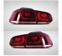 DZSQEGBX Car Tail lights Exterior Rear Led Lights Tail Lamp For Vw For Golf 6 Mk6 R20 2008-2013 Back Brake Turn Signal Reverse Lamps(Red)