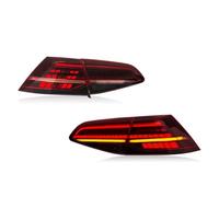 DZSQEGBX Car Tail lights Pair Of Led Tail Lights For Vw For Golf 7 2016-2022 Drl Reverse Brake Turning Signal Car Rear Light Assembly(Red Clear 2PCs)