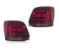 DZSQEGBX Car Tail lights Rear Lights For Vw For Polo 2010 2011 2012 2013 2014 2015 2016 2017 Tail Lamps With Turn Signal Brake Revser(Red)