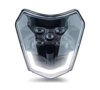 DZSQEGBX Projector Lights For EXC XC For SX MX 125 250 300 450 Motorcycle LED Headlight Head Light DRL Headlamp Motorcycle Accessories(White DRL)