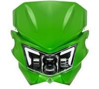 DZSQEGBX Projector Lights For Kawasaki KLX 125 2010-2017 For KLX 450R 2008-2023 LED Headlight DRL Dirt Bike Projector Headlamp Motorcycle Parts(With Green Mask)