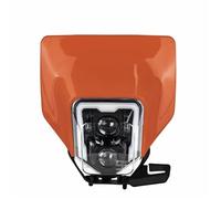 DZSQEGBX Projector Lights For TE150 TE150i TE250 TE300 TE300I Motorcycle Headlight LED Headlight W/High Low Beam DRL Head Lamp Side Mount(Orange)