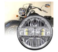 DZSQEGBX Projector Lights Motorcycle Projector Led Headlight 5.75" H4 Headlamp With DRL For TRIUMPH For Scrambler For Speed For Triple For Storm(Chrome)